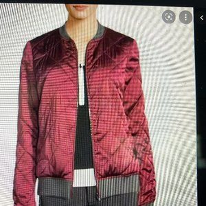 Women’s Medium Blanc Noir Reversible Bomber Jacket